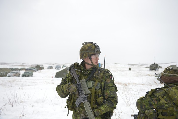 Hoạt động của các đơn vị bộ binh của quân đội Canada trong tập trận Maple Resolve diễn ra từ ngày 4/10 đến ngày 11/11/2012
